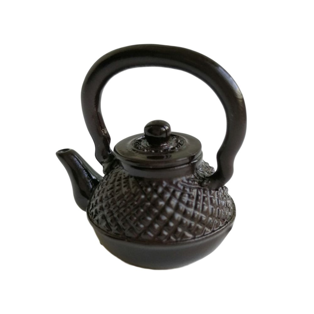 1/12 Miniature Metal Embossed Teapot Kettle DIY Doll House Kitchen Accessories
