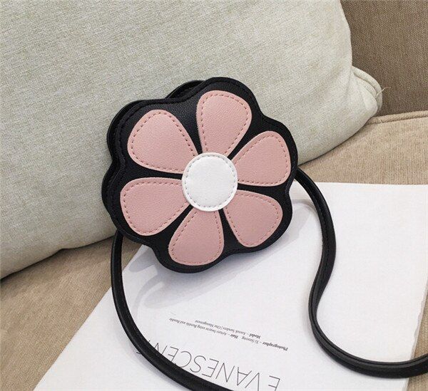 PUDCOCO Cute Toddler Kids Girls Flower Shoulder Purse Tote Purse Crossbody Bags