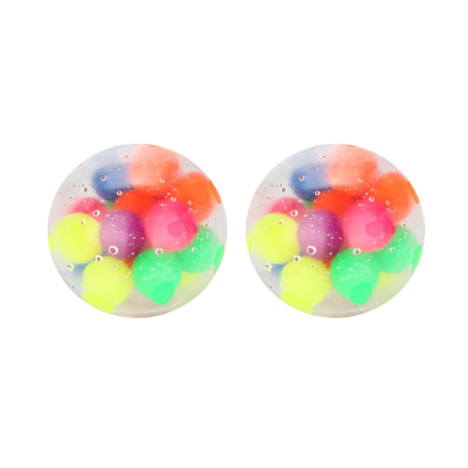 2PCS Color Sensory Toy Office Stress Ball Pressure Ball Stress Reliever Toy 60ML fidget Kids toys scarf fidget toy