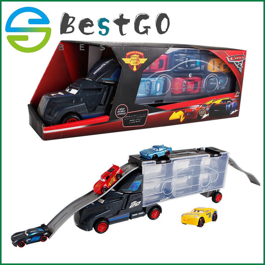 Container truck set with six trolleys container truck set alloy front children's combination toy