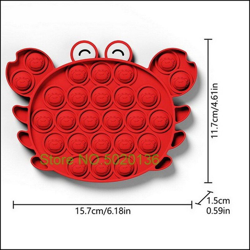 1Pcs Push Popit Bubble Sensory Fidget Toy Autism  Stress Reliever Toys  Kid Unicorn Pop it Fidget Toys Drop Shipping