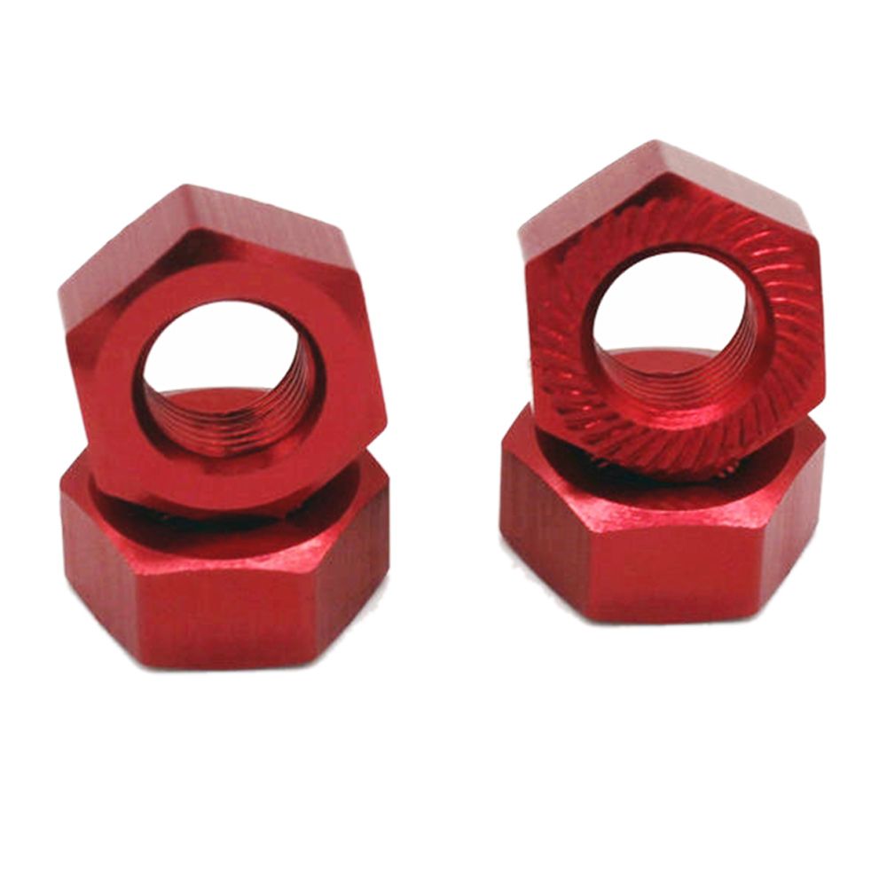 4Pcs 17mm M10 Metal Wheel Hex Nut M10XP1.0 NT002 for JLB Racing CHEETAH 11101 21101 J3 Speed 1/10 RC Car Upgrade Parts
