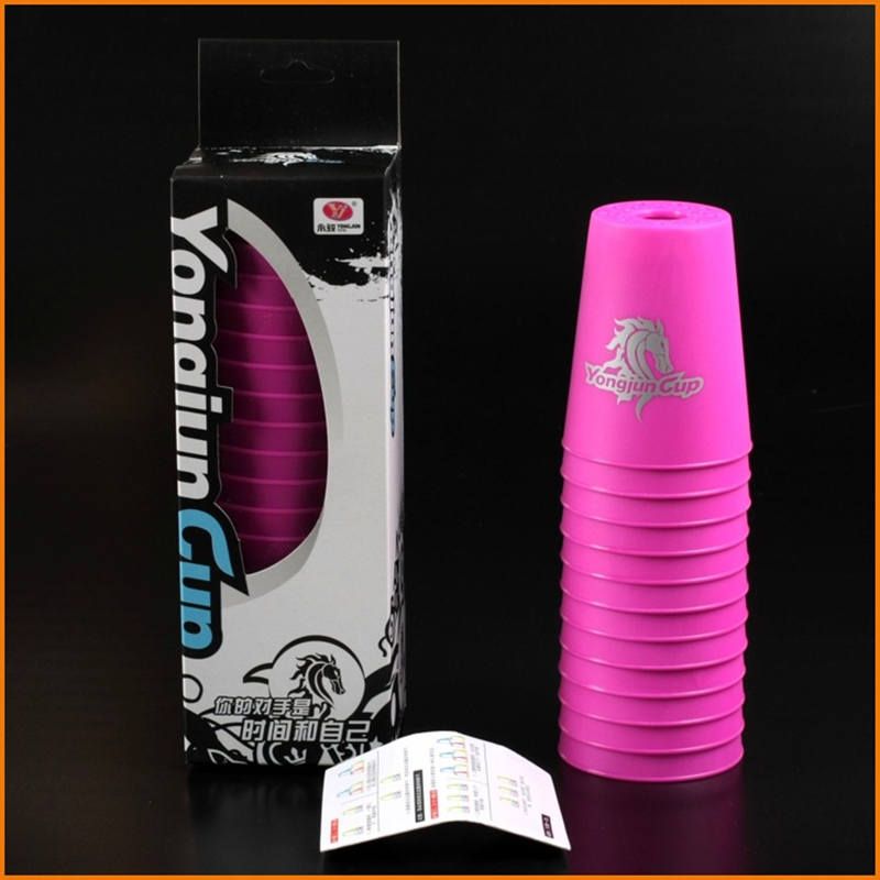12pcs/set Flying Speed Cups Magic Stacked Cups ABS Professional Sports Games Toys for Kids Adults