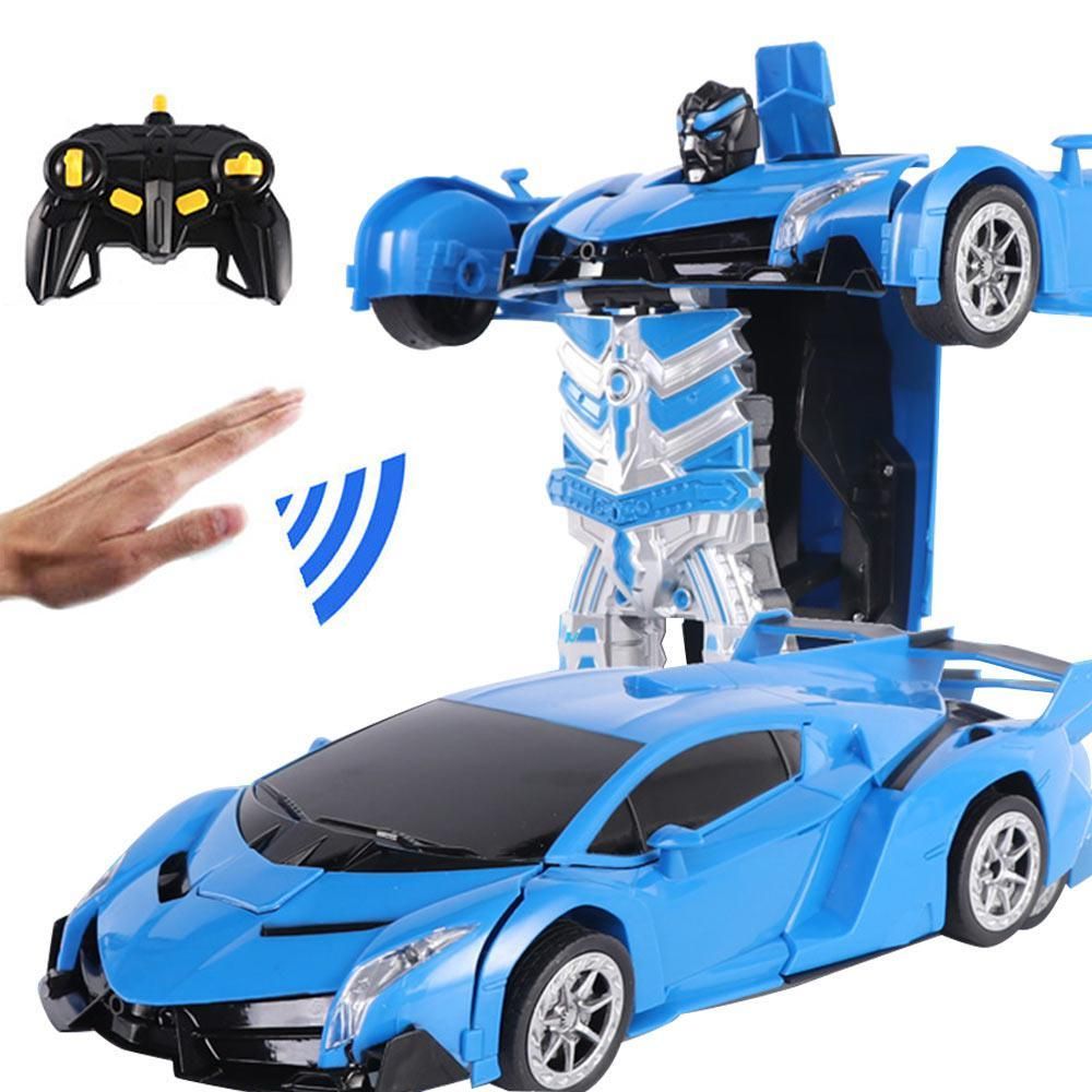2 In 1 Wireless Transformation Robot Control Car Rechargeable One Button Deformation into Robot,Gesture Sensing RC  s
