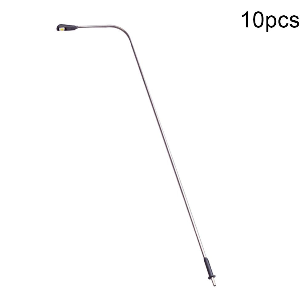 10Pcs LED Street Lamp Lighting Model Miniature Train Layout Landscape Accessory