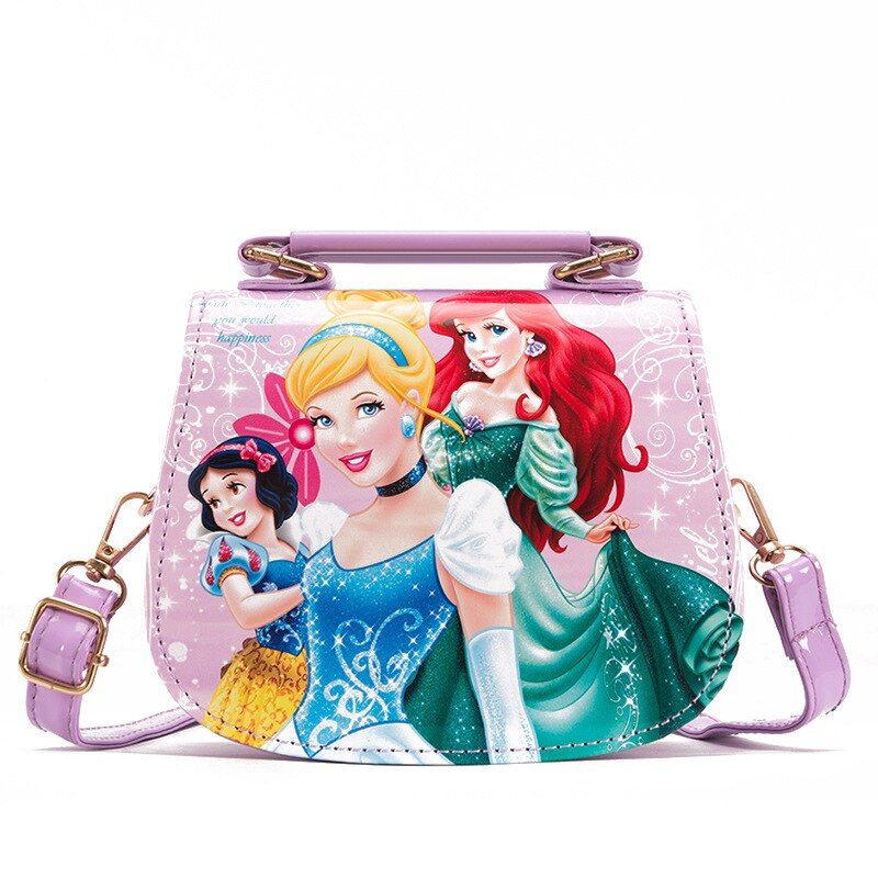 Disney  2 Elsa Anna  princess children's toys shoulder bag girl Sofia princess baby handbag  kid fashion shopping bag gift