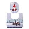 2Pcs/Set Cartoon Bathroom Toilet Seat Cover Pad Carpet Christ Decoration