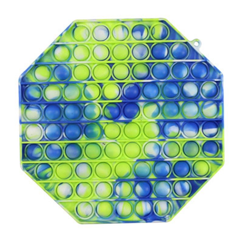 Big Size Tie Dye Push Fidget Bubble Fidget Toys Autism Needs Squishy Stress Reliever Toys Adult Kid Anti stress Reliver