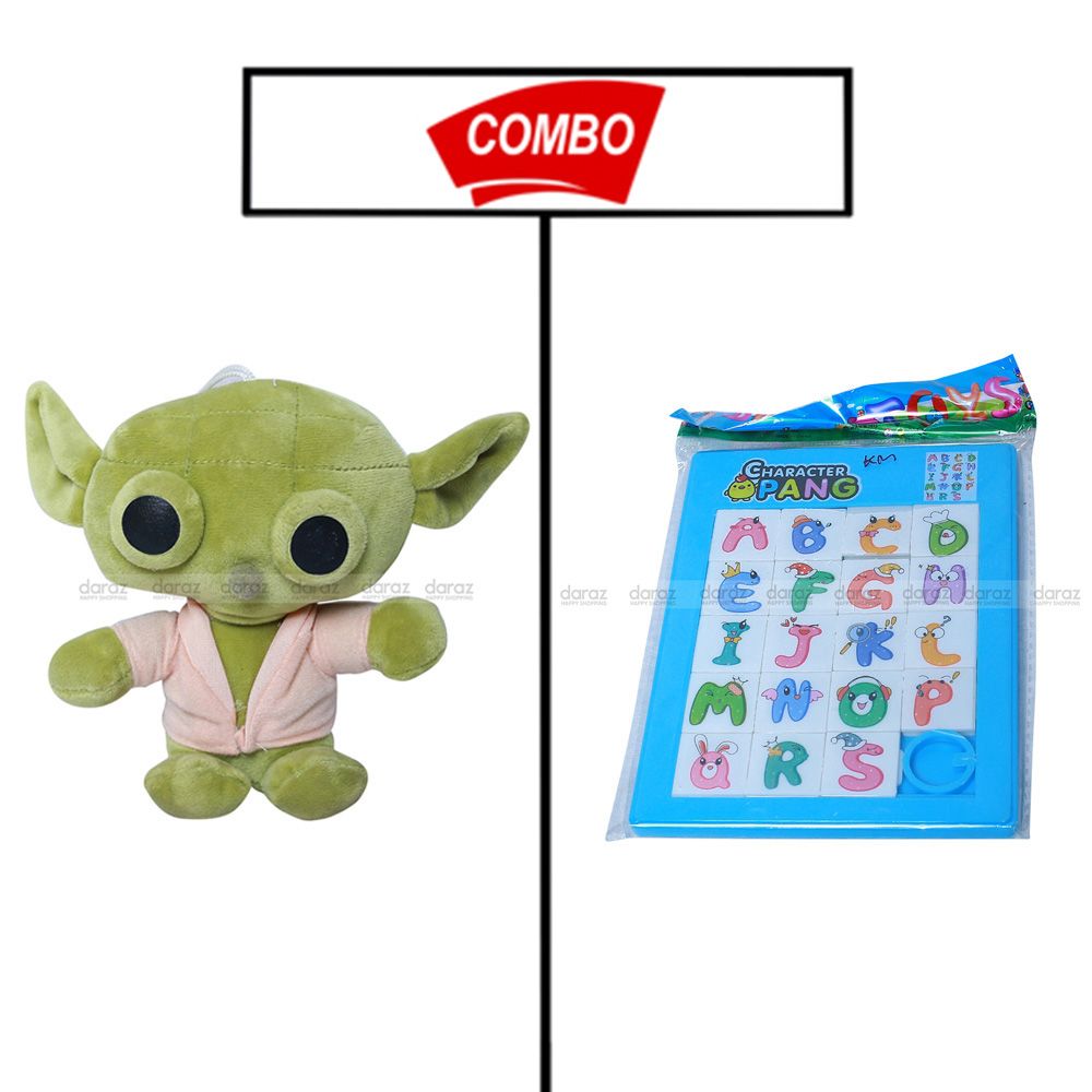 BABY YODA TEDDY WITH LETTER BOARD LEARNING GAME FOR YOUR KIDS