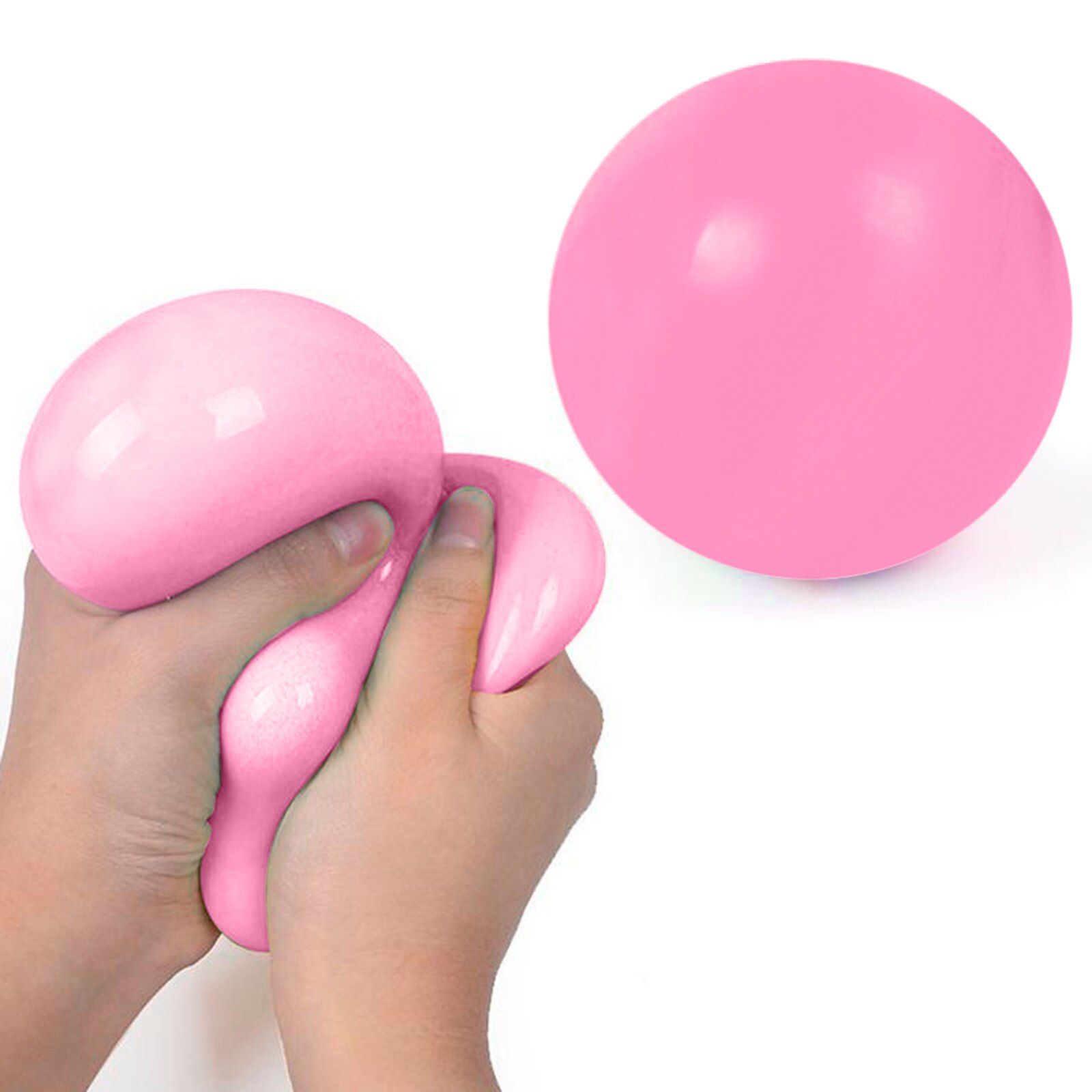 Stress Balls Rainbow Colorful Soft Foam PU Squeeze  Balls Toys for Kids Children  Stress  Funny Toys