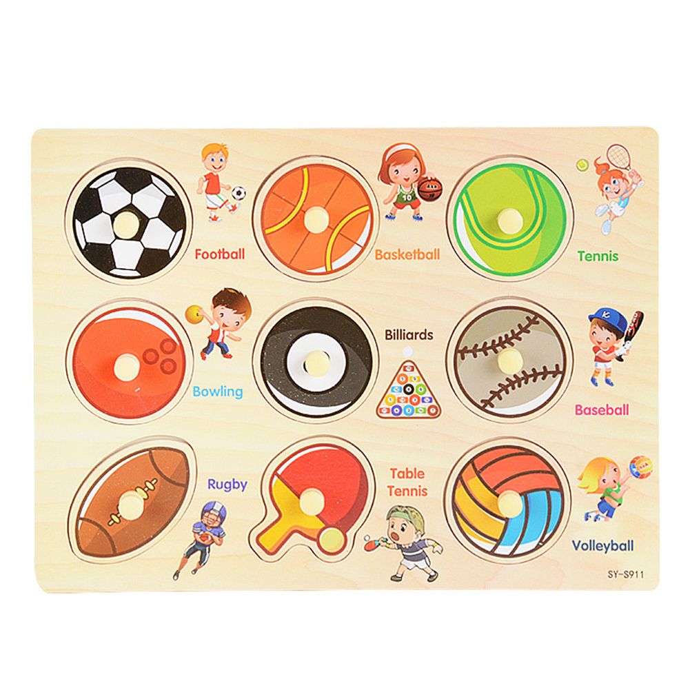 Animal Number Fruit Animal Wooden Puzzle Pairing Board Development Kids Toy