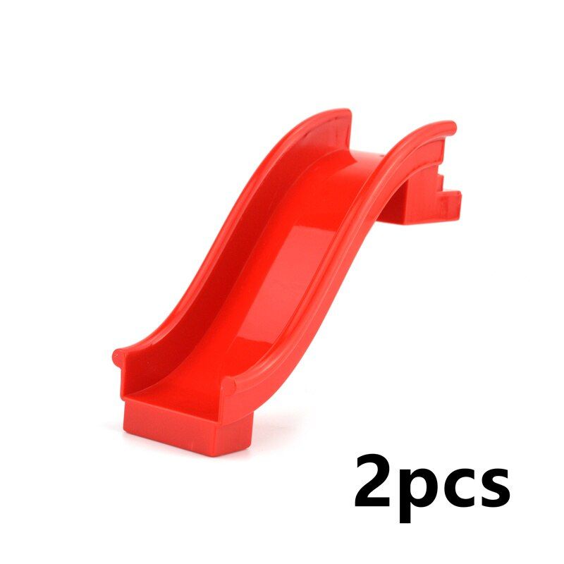 Big Building Blocks bricks Train base Slide Ladder Swing Large size base plate Letters Numbers Food Accessories Compatible Duplo