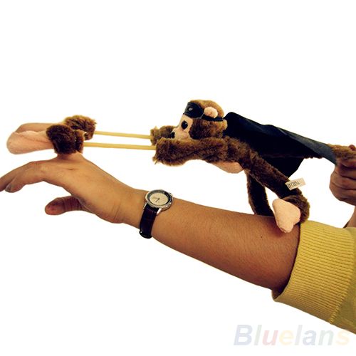 Creative Flying Monkey Design Screaming Slingshot Plush Toy Kids Children Gift
