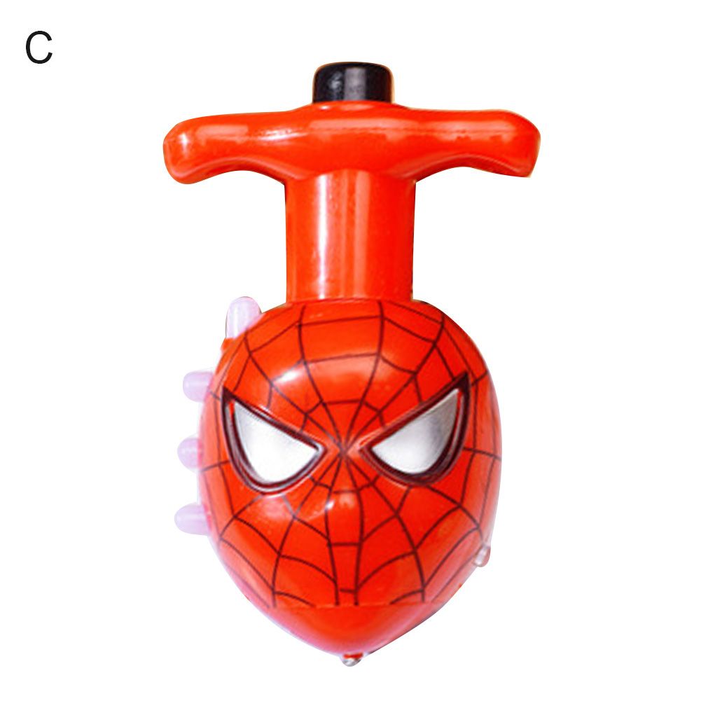 Cute Cartoon Children Colorful Luminous Spinning Top Gyro with Music Kids Gift