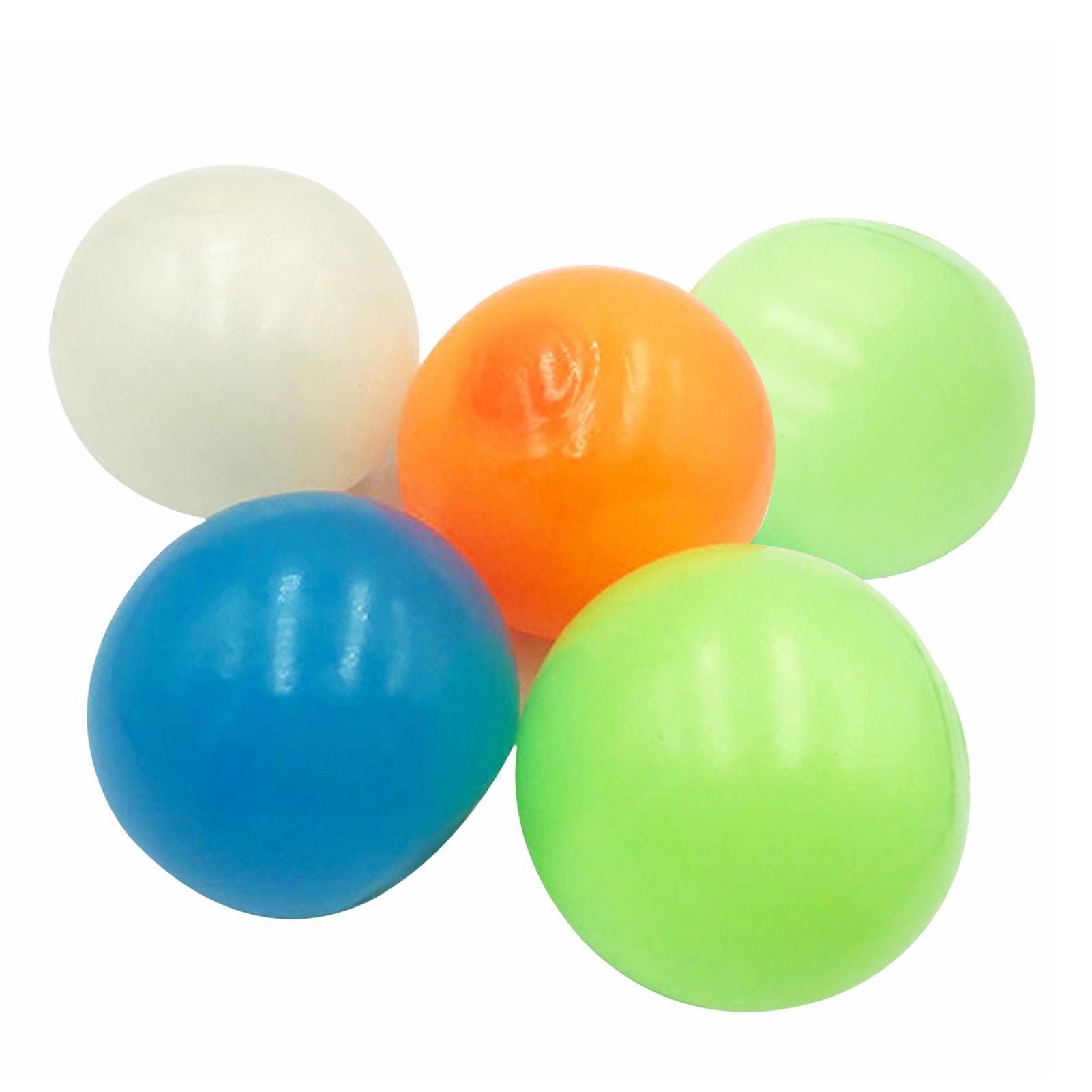 Stick Wall Balls Sticky Fidget Toy Target Ball Fluorescent Ceiling Ball Anti-stress Decompression Toy Catch Throw Ball kids Toys