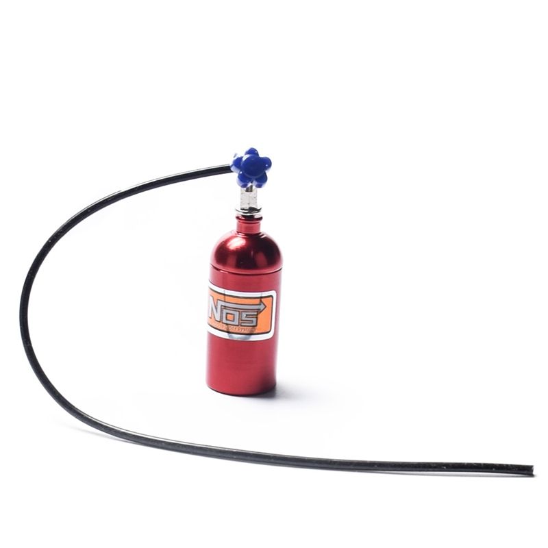 Metal Simulated NOS Nitrogen Bottle for 1/10 RC Crawler Car Defender Bronco RC4WD D90 D110 TRX4 Axial Scx10 90046,Red