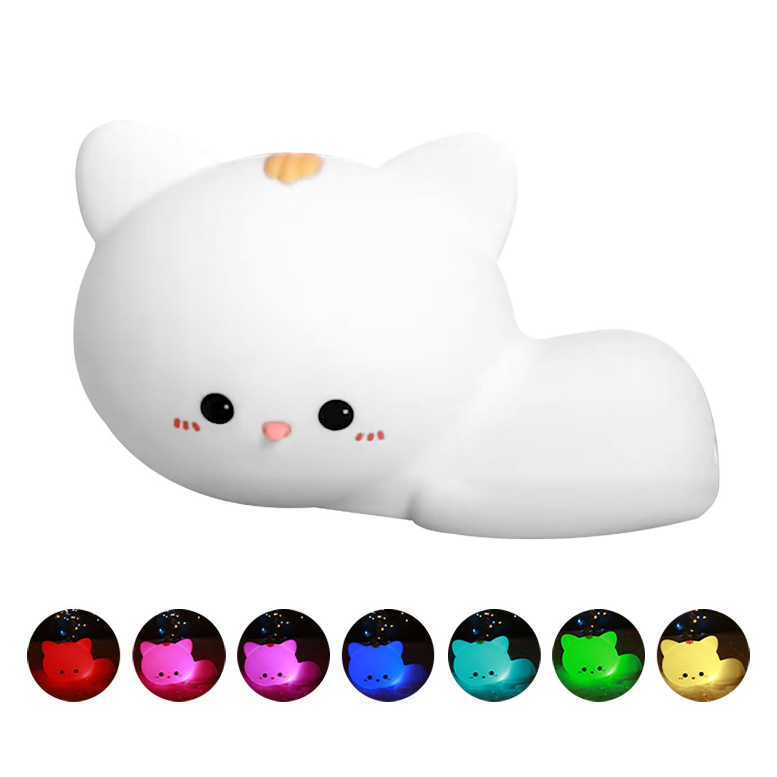 Atmosphere Light Indeformable Cute Catni Silicone LED Atmosphere Lamp
