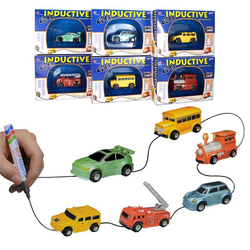 Arrive Toddlers Truck Toys Kids Children Auto induction Car Follows Black Line Auto induction Car Random Delivery
