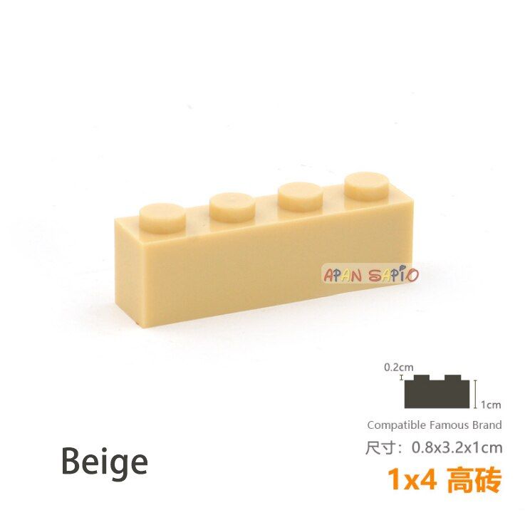 12pcs/lot DIY Blocks Building Bricks Thick 1X4 Educational Assemblage Construction Toys for Children Size Compatible With lego