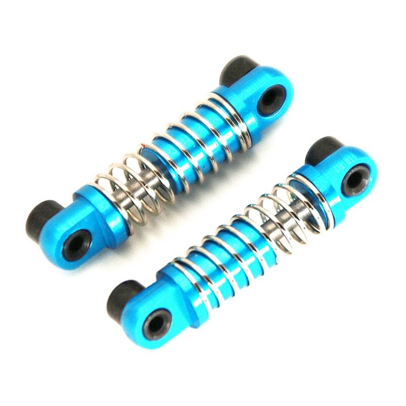 4Pcs 1/28 Rc Aluminum Shock Absorbers for Wltoys Rc Car K969 K989 K999 P929 4Wd - 2Pcs Blue & 2Pcs Red