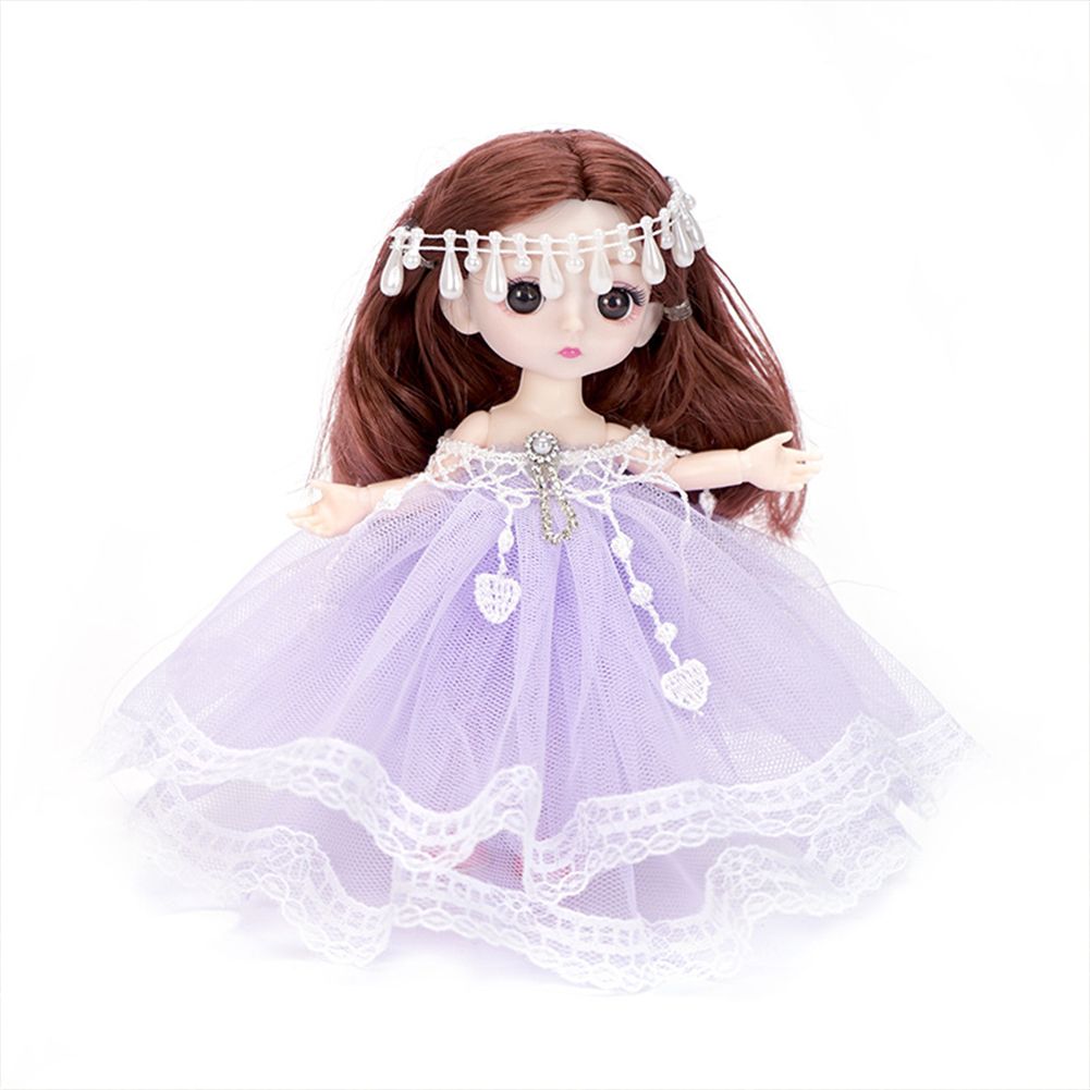 18cm Bjd Joint Doll Cute Style Clothes ulation Princess Dress Up oy For Kids color