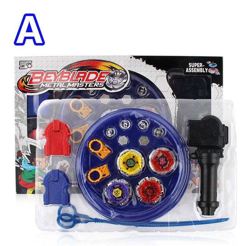 4pcs/set Beyblades arena stadium Metal Fusion 4D Battle Metal Top Fury Masters launcher grip bey blade child christgift toy