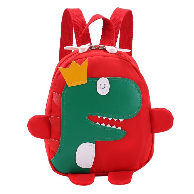 Cute Kids Kindergarten School Bag 3D Cartoon Dinosaur ni Backpack New Baby Boy  School Bag Red