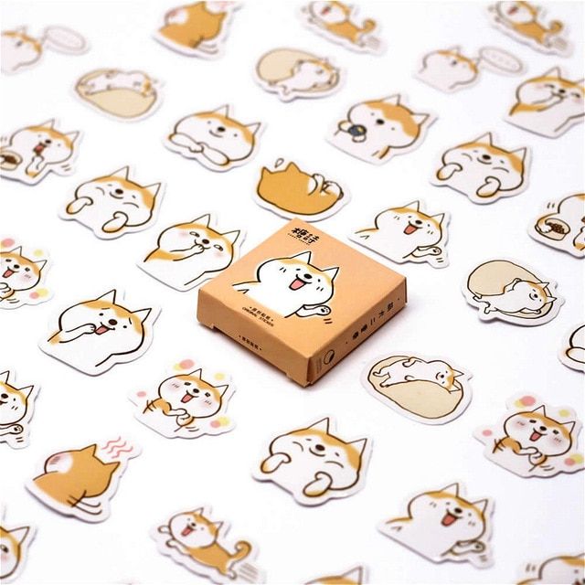 40Pcs/Pack Japanese Style Stationery Stickers Doodling Travel DIY Sticker Car Motorcycle Luggage Laptop Bike Scooter Toys