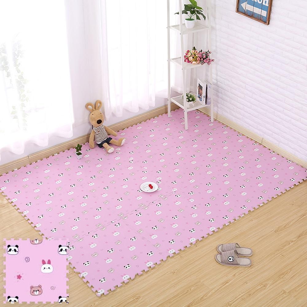 [ ]8 Pcs Baby Foam Puzzle Play Floor Mat Pad Game Gym Carpet Crawling Rug