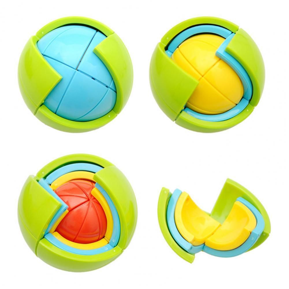 3D Intellect Puzzle Ball Science Educational Toy Logical Training Kids Toddler Early Education Cognition Gift