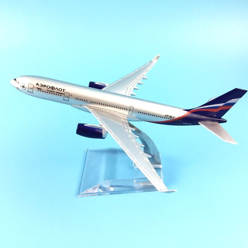 Aircraft Model Diecast Metal Model Airplanes 20cm 1:400 Aeroflot Russian A380 Airbus Airplane Model Toy Plane Gift