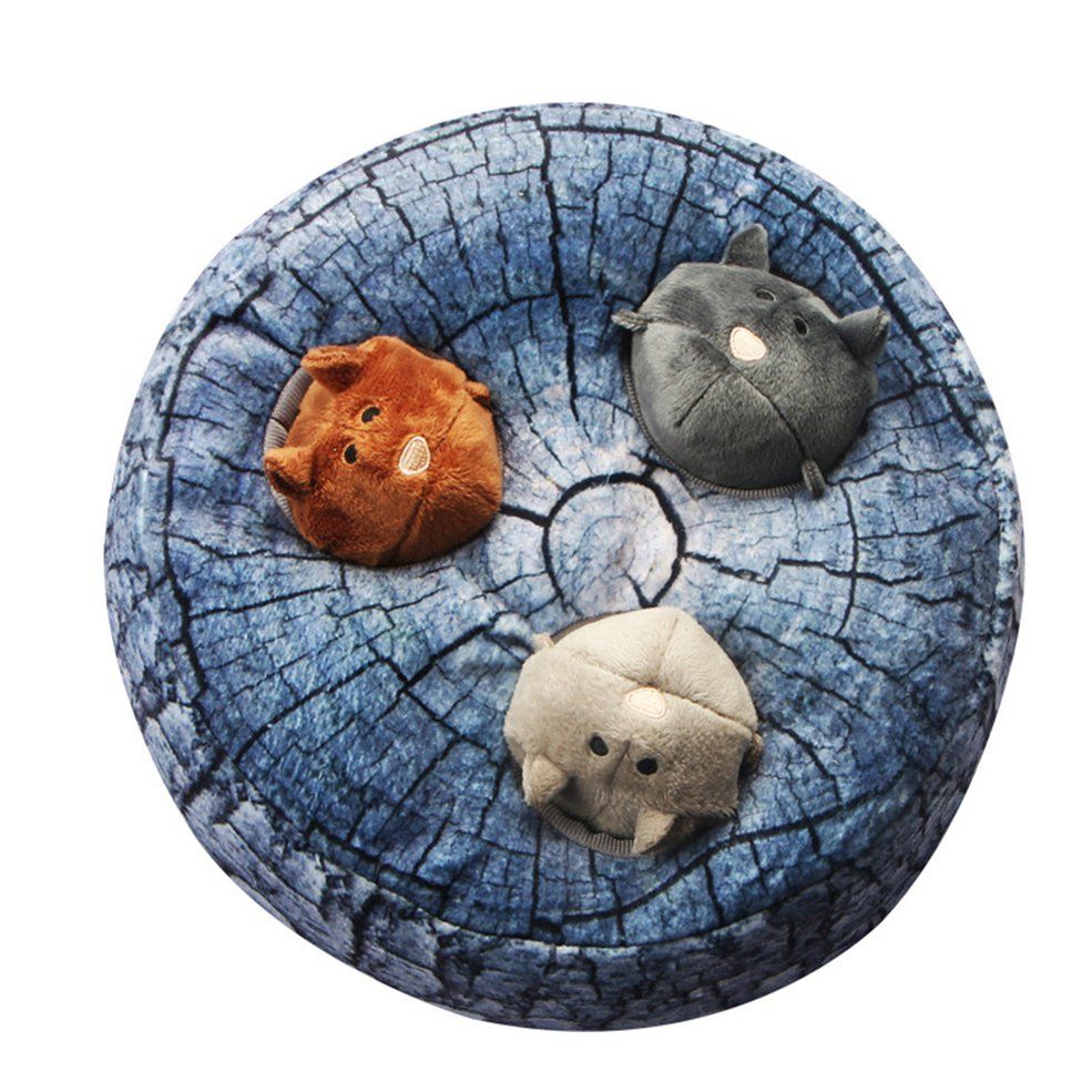 Squeak Dog Toys Large Durable Hide And Seek Puzzle Plush Interactive Dog Toys - Hamster