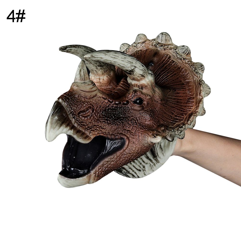 Simulation Dinosaur PVC Hand Puppet Doll Intelligent Role Play Toy Kids Gift