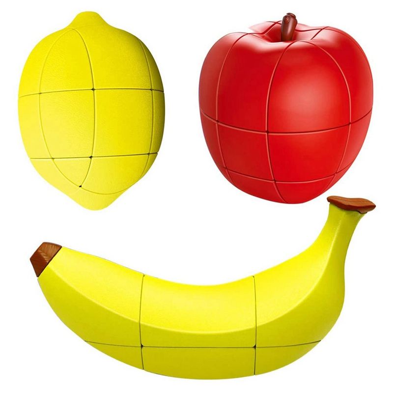 Puzzle Fruit Banana Apple Lemon 2X2X3 Unequal Special Cute Shape Toys Square Professional Educational Cubo Magico Toys