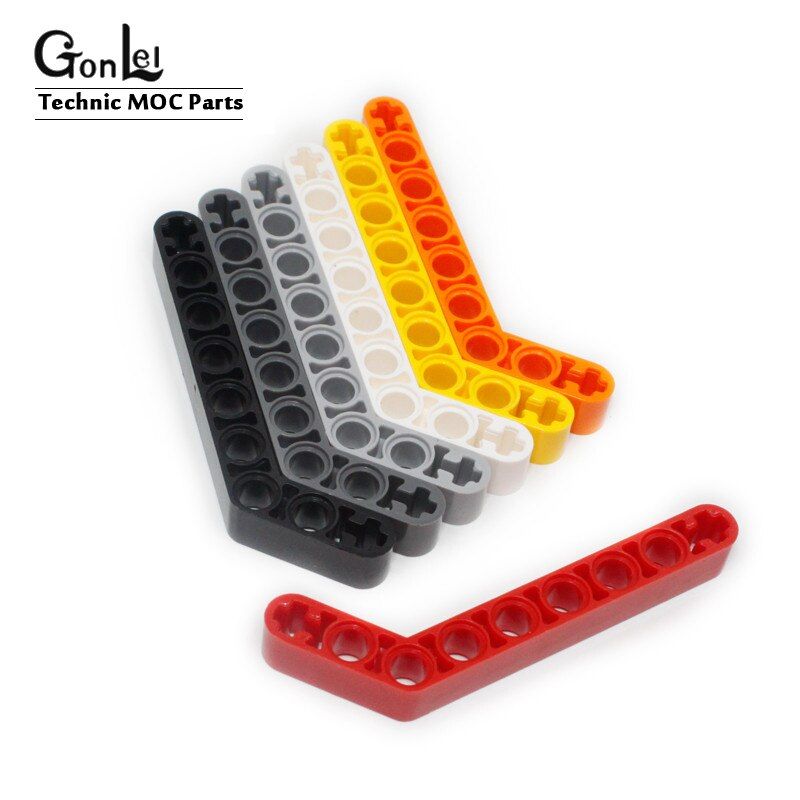 20Pcs/lot High-Tech Beam 1x9 Bent (7-3) Thick Bricks Parts/mechanical DIY Block Brick Toys Compatible with No.32271