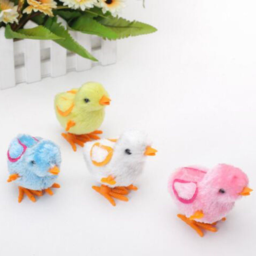 Cute Little Toy Stuffed Chicken Chain Clockwork Chick Chicken Kids Toys