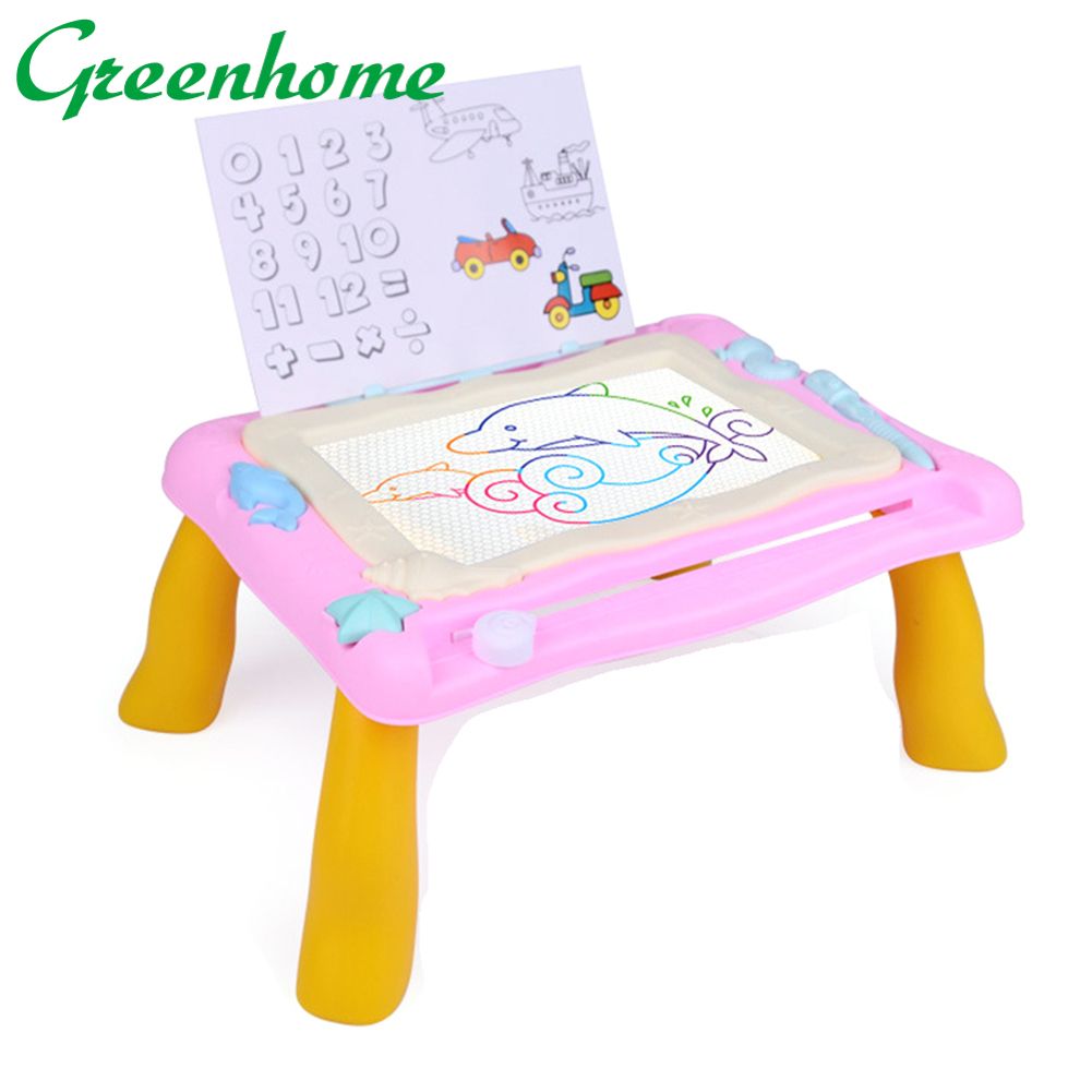 Greenhome Children Magnetic Erasable Painting Drawing Board DIY Educational Toy Kids Gift