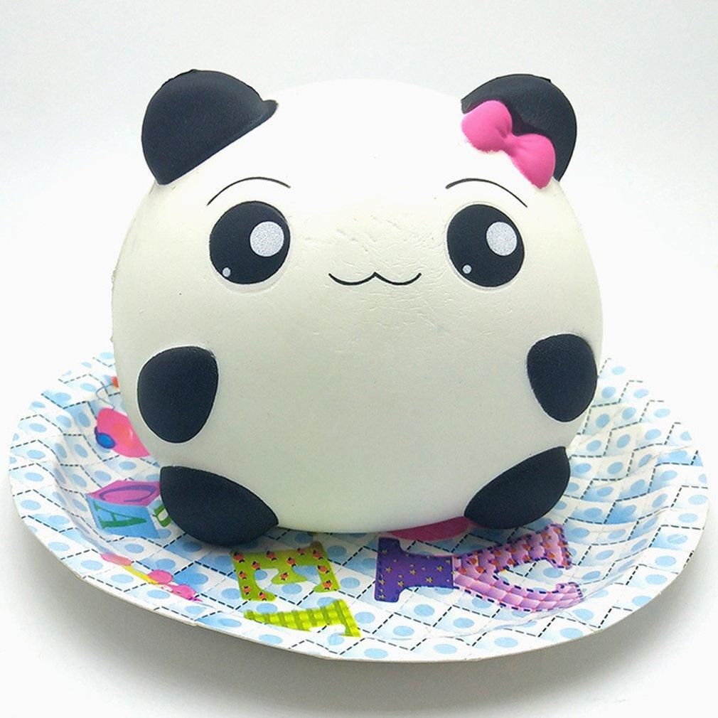 Cute Bow panda Soft  toy Slow Rising Squeeze Decompression Toys Gift
