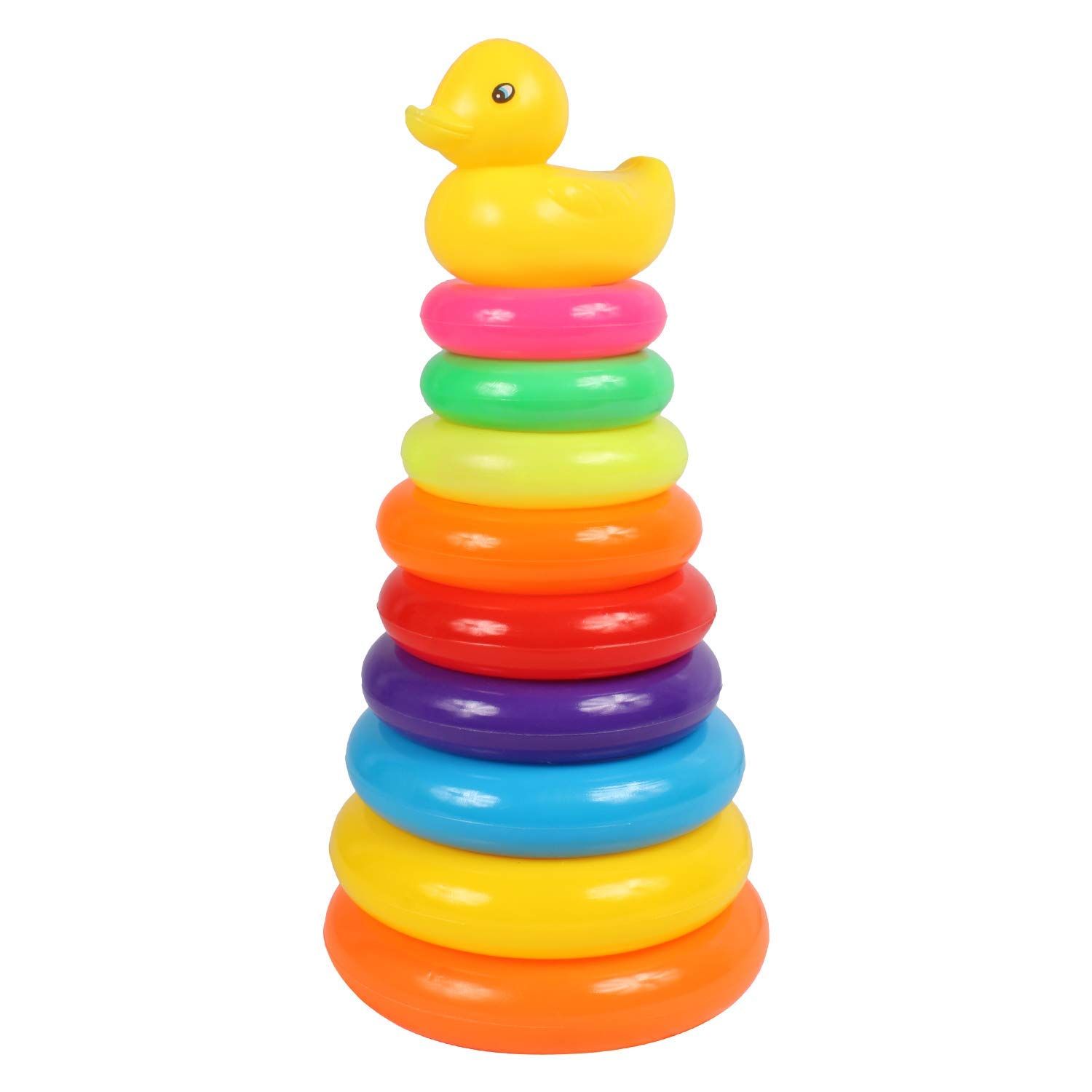 Rainbow Colour Pyramid Ring Puzzle Toy for early Learning Baby - Baby Toys - Baby Toys