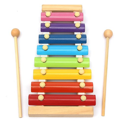 Kids Baby Toys 8 Notes Musical Xylophone Piano Multicolor Wooden Instrument Toy