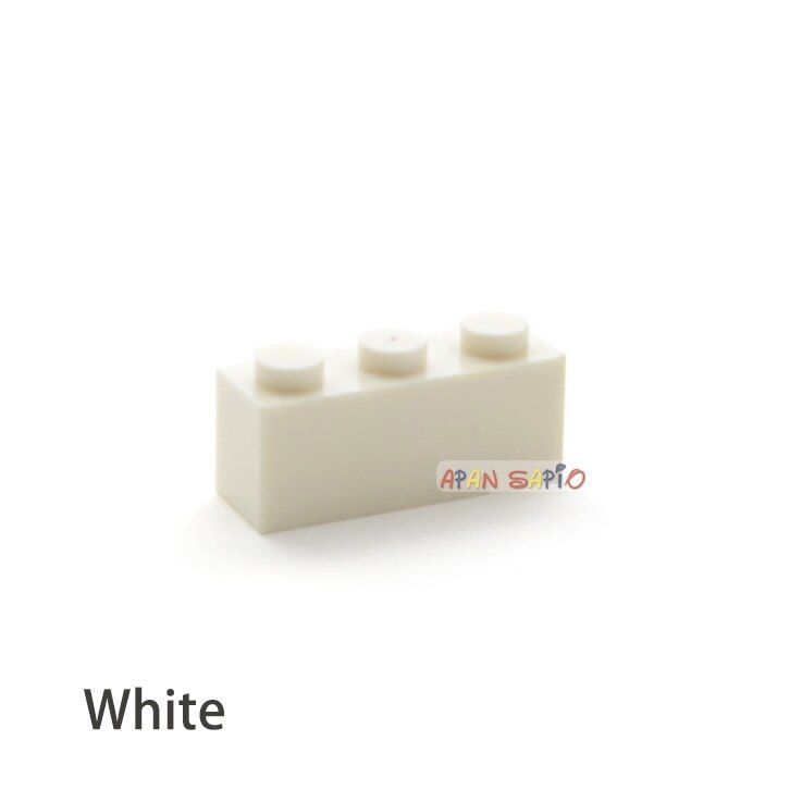 120PCS/lot DIY Building Blocks Thick 1x3Dots Educational Creative Figures Bricks fit lego brick kids Toys for Children