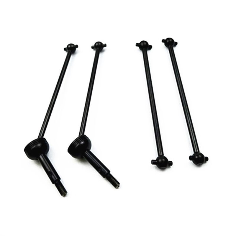 FS-4Pcs Front CVD Universal Drive Shaft & Rear Dog Bone for Wltoys 144001 124019 LC RACING RC Car Parts Accessories