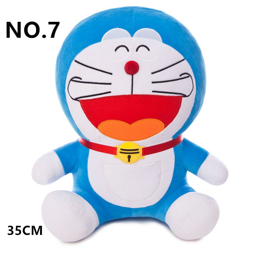 35cm Cartoon Anime Plush Doraemon Room Decoration Gift PP Cotton Filling Home Furnishing Pendant Plush Toy Jingle Cat Pillow