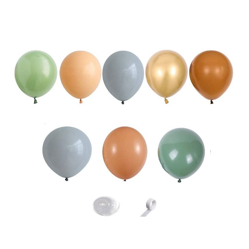 155Pcs Avocado Green Balloons Garland Arch Kit Retro Green Chorme Gold Latex Globos Birthday Valentine Wedding Party