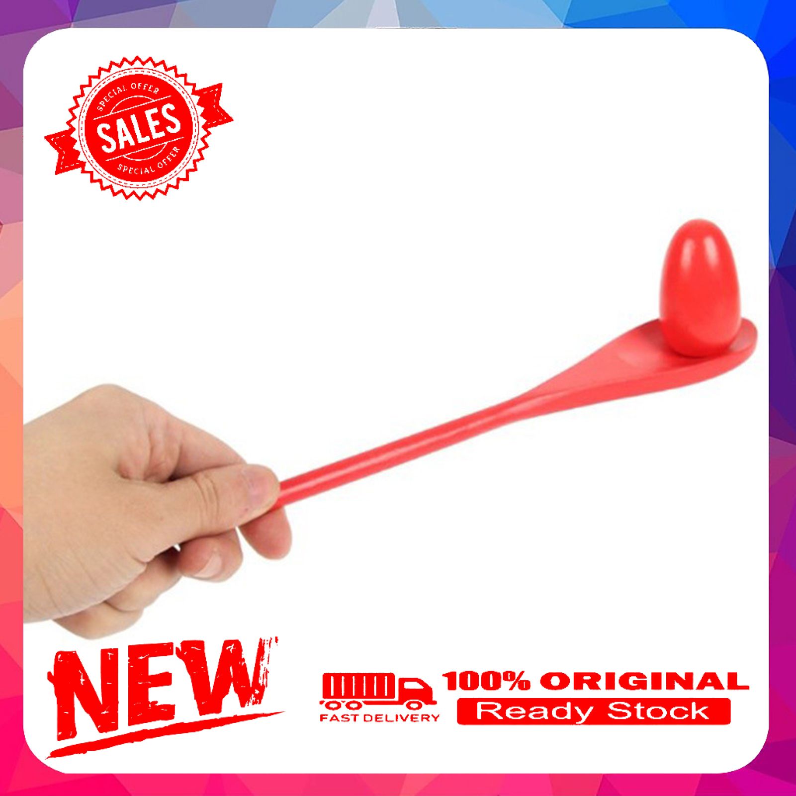 Balance Spoon Egg Lightweight Kids Toy Wood Egg Relay Race Balance Game for Training