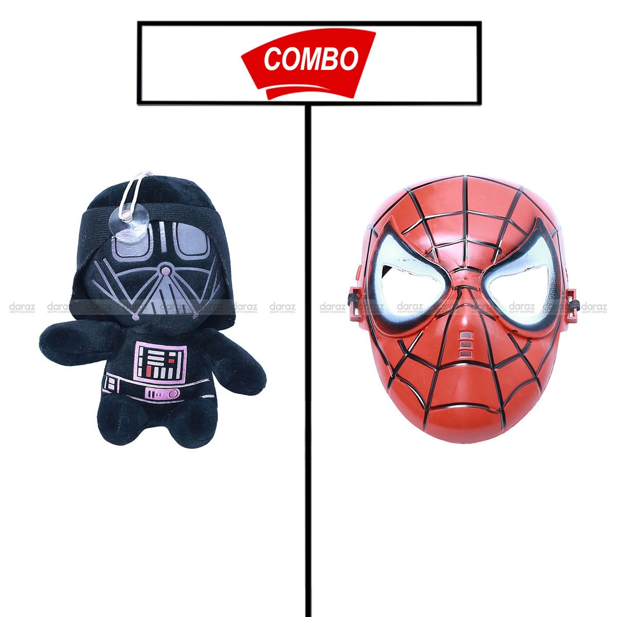 STARWARS TEDDY & SPIDER MAN MASK COSTUME COMBO