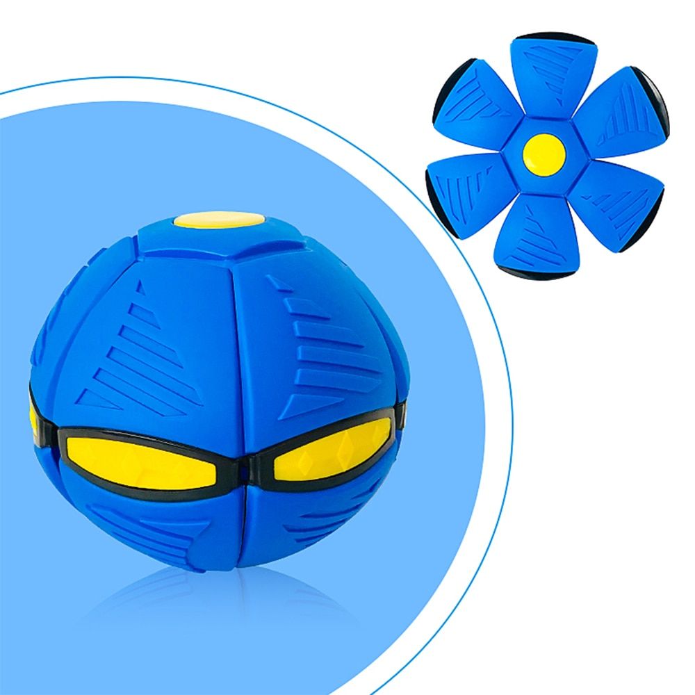 Children's toys Flying UFO Flat Throw Disc Ball With LED Light Toy Kid Outdoor Garden Beach Game Throw a disc catch a ball 2021