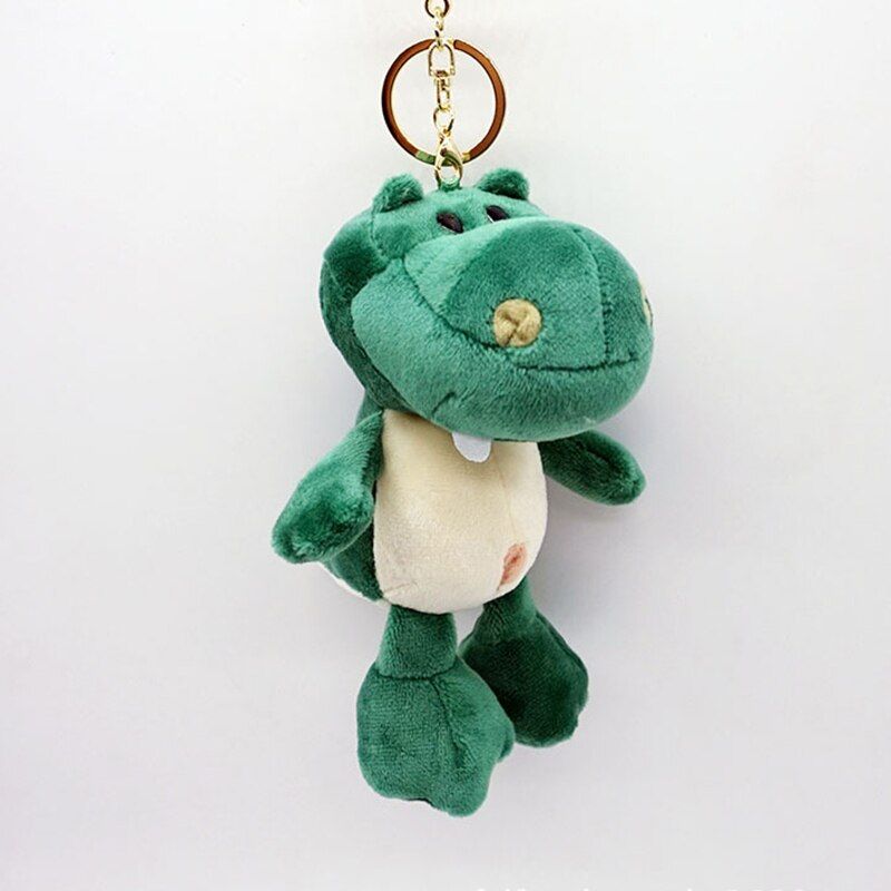 Cute Cartoon Animal Plush Toy Keychain Backpack Bag Keychain Bear Elephant Raccoon Monkey Shark Dinosaur Lion Omelette Cute Gift