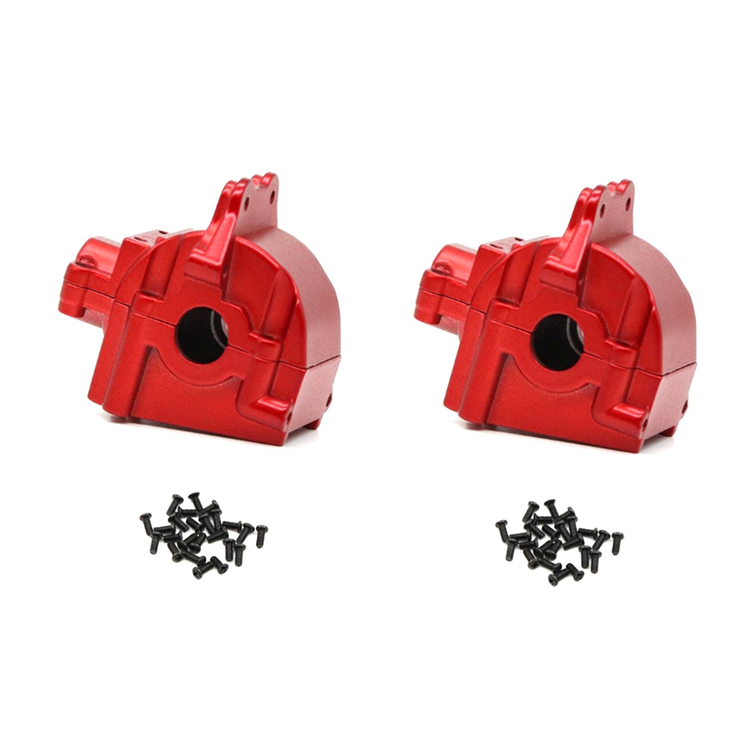 Metal Wave Box Gear Box Shell Cover Differential Housing 144001-1254 for Wltoys 144001 1/14 RC Car Parts,Red 2Pcs