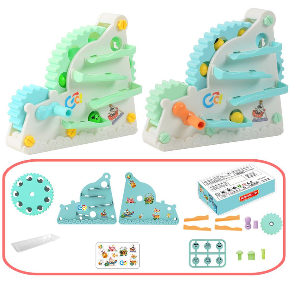 Yfashion ldren Puzzle oys ear rack Ball Cycle Rotate Slide Kindergarten Early Educaiton oy